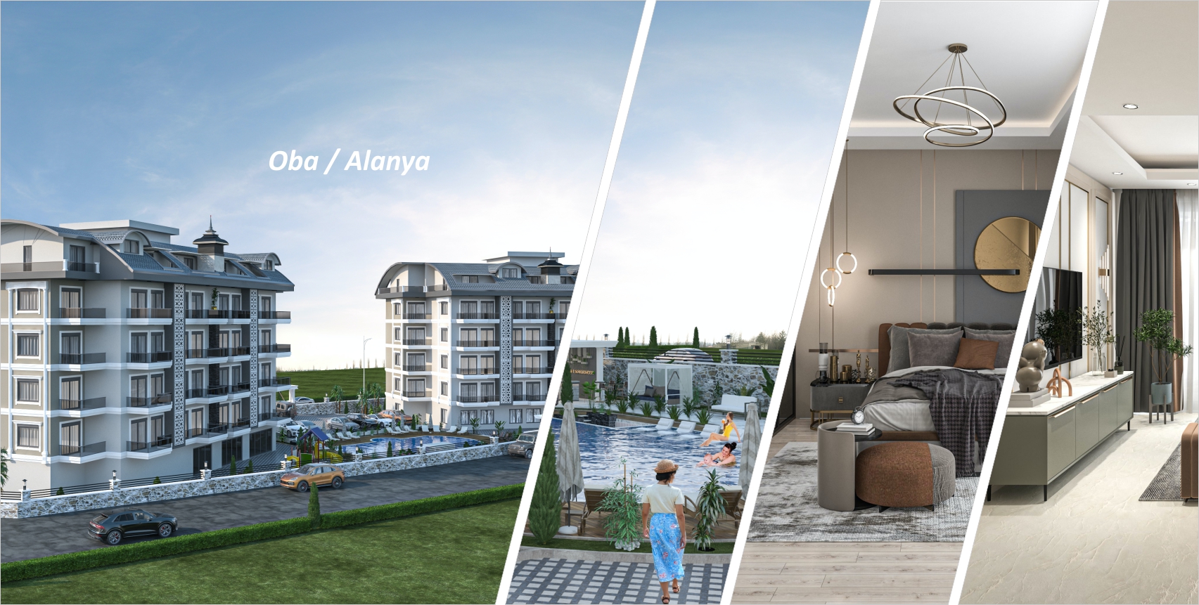 Luxury complex with nature and rich activity in Alanya Oba
